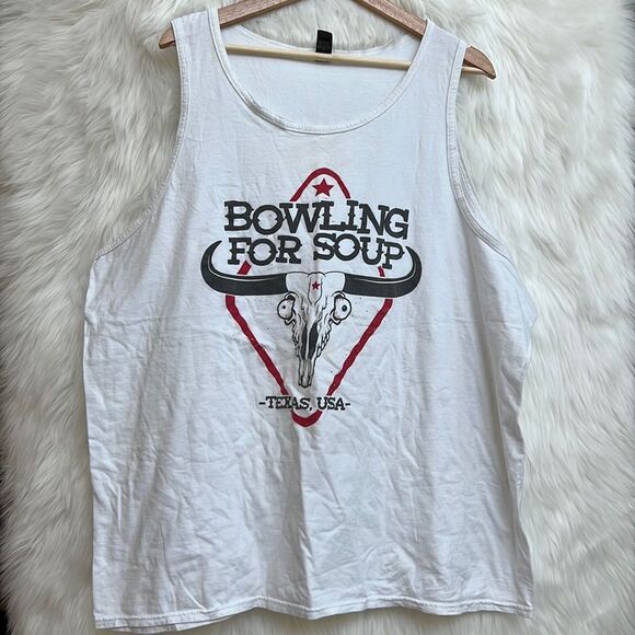 Bowling for soup Texas steer band tee tank top - Picture 1 of 4